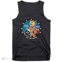 Dogecoin To The Moon Astronaut Tank Top thumb 0