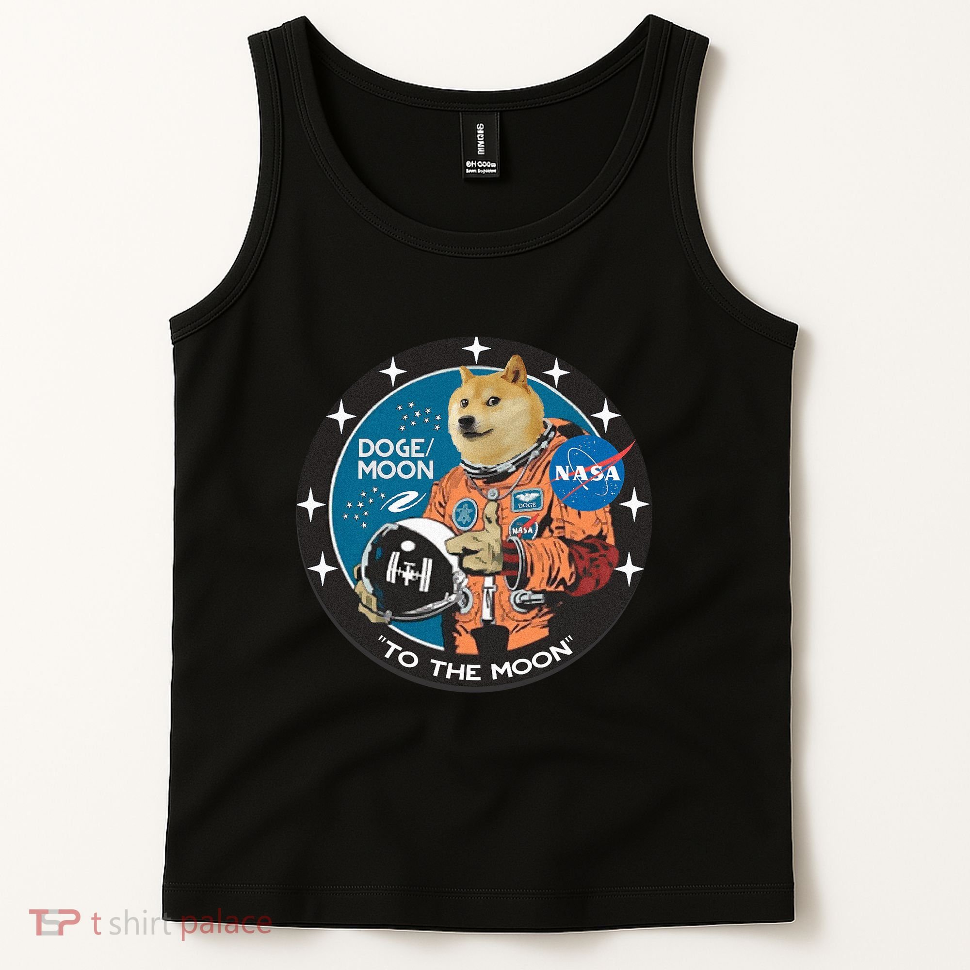 Dogecoin To The Moon Astronaut Tank Top