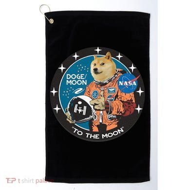 Dogecoin To The Moon Astronaut Golf Towel