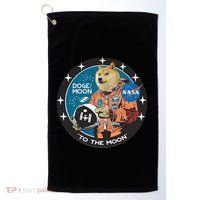Dogecoin To The Moon Astronaut Golf Towel thumb 0