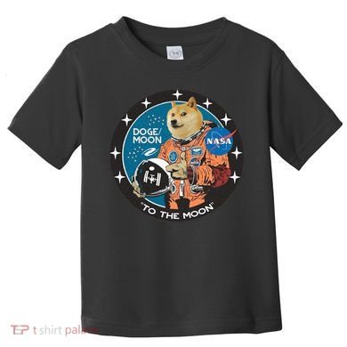 Dogecoin To The Moon Astronaut Toddler T-Shirt