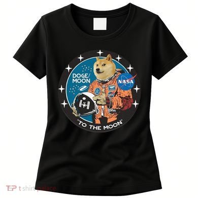 Dogecoin To The Moon Astronaut Women's T-Shirt