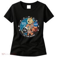 Dogecoin To The Moon Astronaut Women's T-Shirt thumb 0