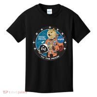 Dogecoin To The Moon Astronaut Kids T-Shirt thumb 0