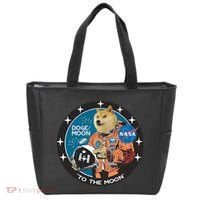 Dogecoin To The Moon Astronaut Tote Bag thumb 0
