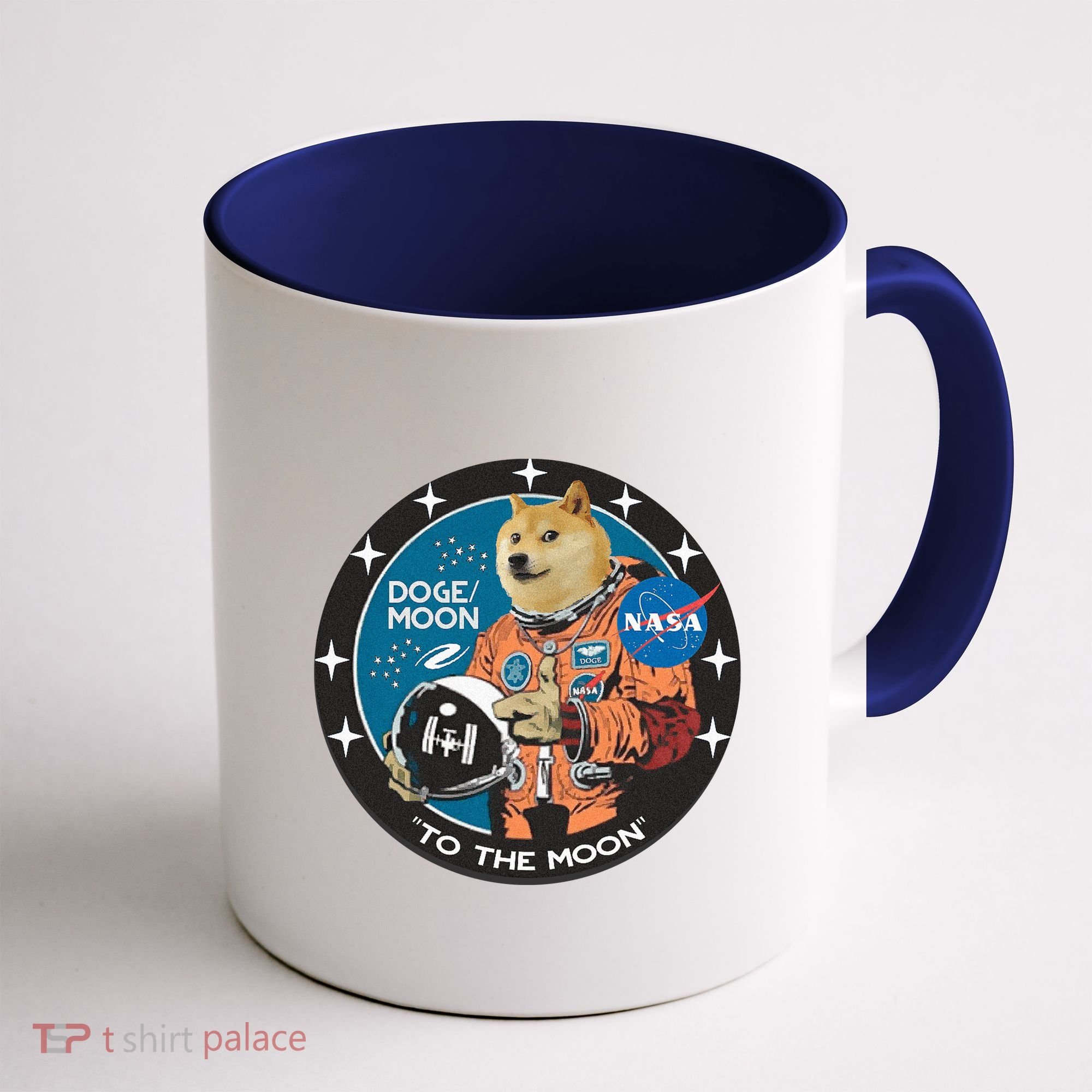 Dogecoin To The Moon Astronaut Coffee Mug