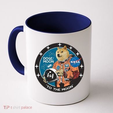 Dogecoin To The Moon Astronaut Coffee Mug