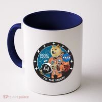 Dogecoin To The Moon Astronaut Coffee Mug thumb 0