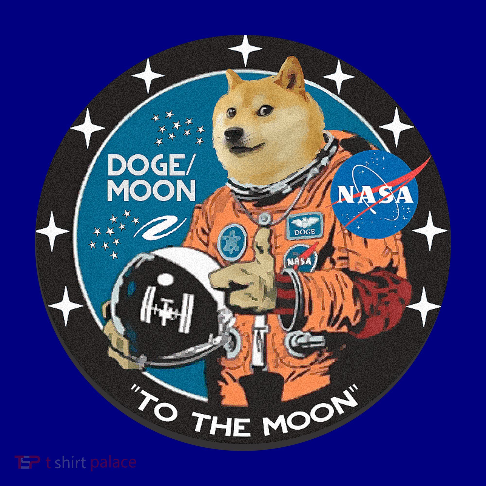 Dogecoin To The Moon Astronaut Coffee Mug