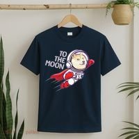 Dogecoin To The Moon Coin Crypto Currency Super Astronaut T-Shirt thumb 2