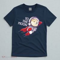 Dogecoin To The Moon Coin Crypto Currency Super Astronaut T-Shirt thumb 5