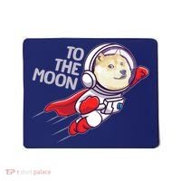Dogecoin To The Moon Coin Crypto Currency Super Astronaut Mousepad thumb 0