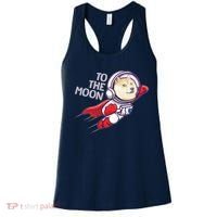 Dogecoin To The Moon Coin Crypto Currency Super Astronaut Women's Tank Top thumb 0
