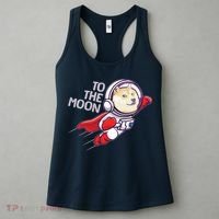 Dogecoin To The Moon Coin Crypto Currency Super Astronaut Women's Tank Top thumb 3