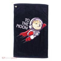 Dogecoin To The Moon Coin Crypto Currency Super Astronaut Golf Towel thumb 0