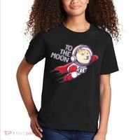 Dogecoin To The Moon Coin Crypto Currency Super Astronaut Kids T-Shirt thumb 2