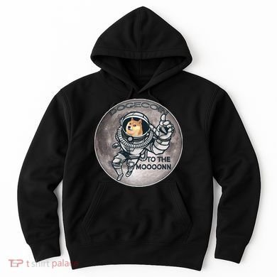 Dogecoin To the Moon Doge Hoodie