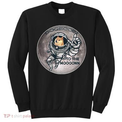 Dogecoin To the Moon Doge Sweatshirt