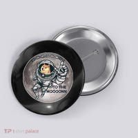 Dogecoin To the Moon Doge Button thumb 0