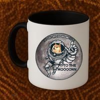 Dogecoin To the Moon Doge Coffee Mug thumb 2