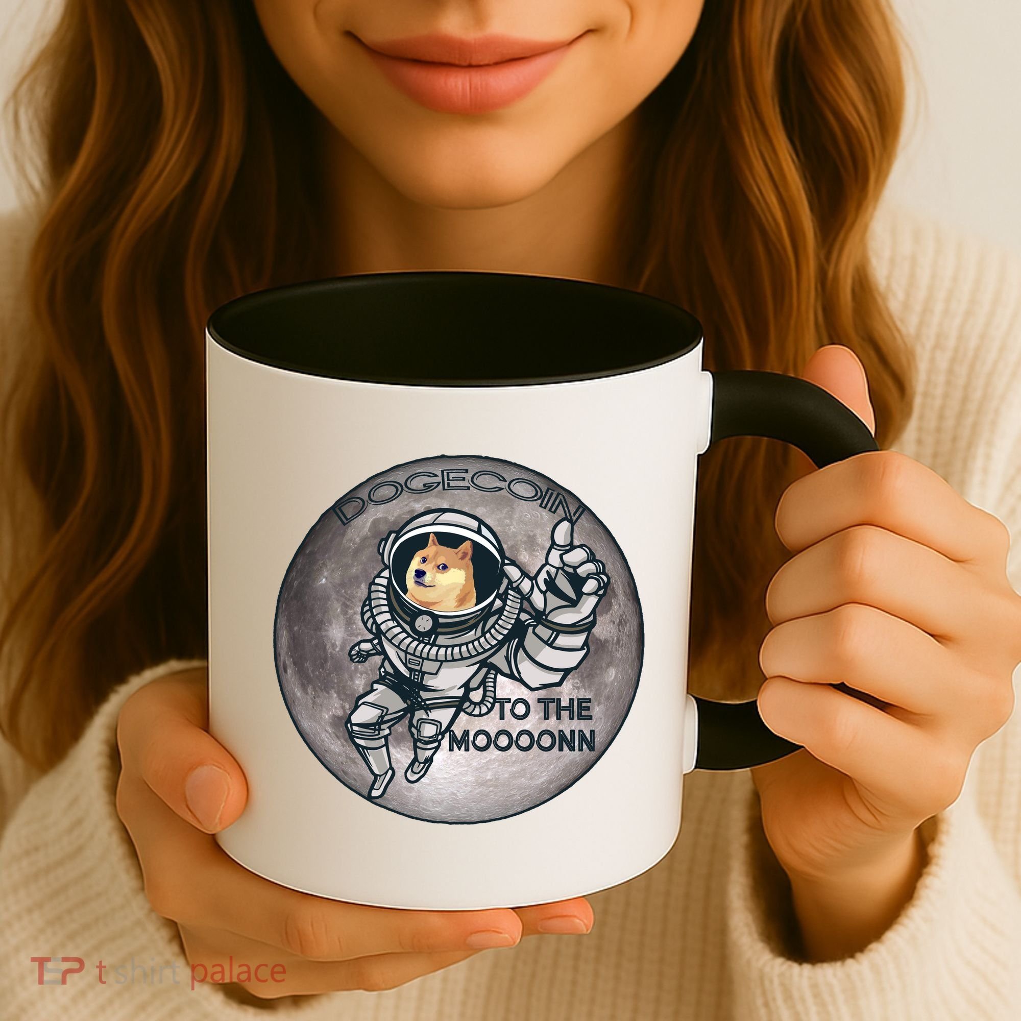 Dogecoin To the Moon Doge Coffee Mug