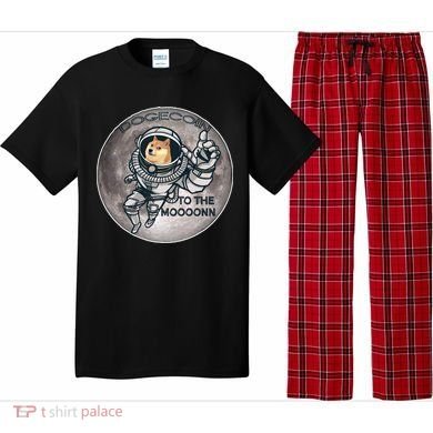 Dogecoin To the Moon Doge Pajama Set
