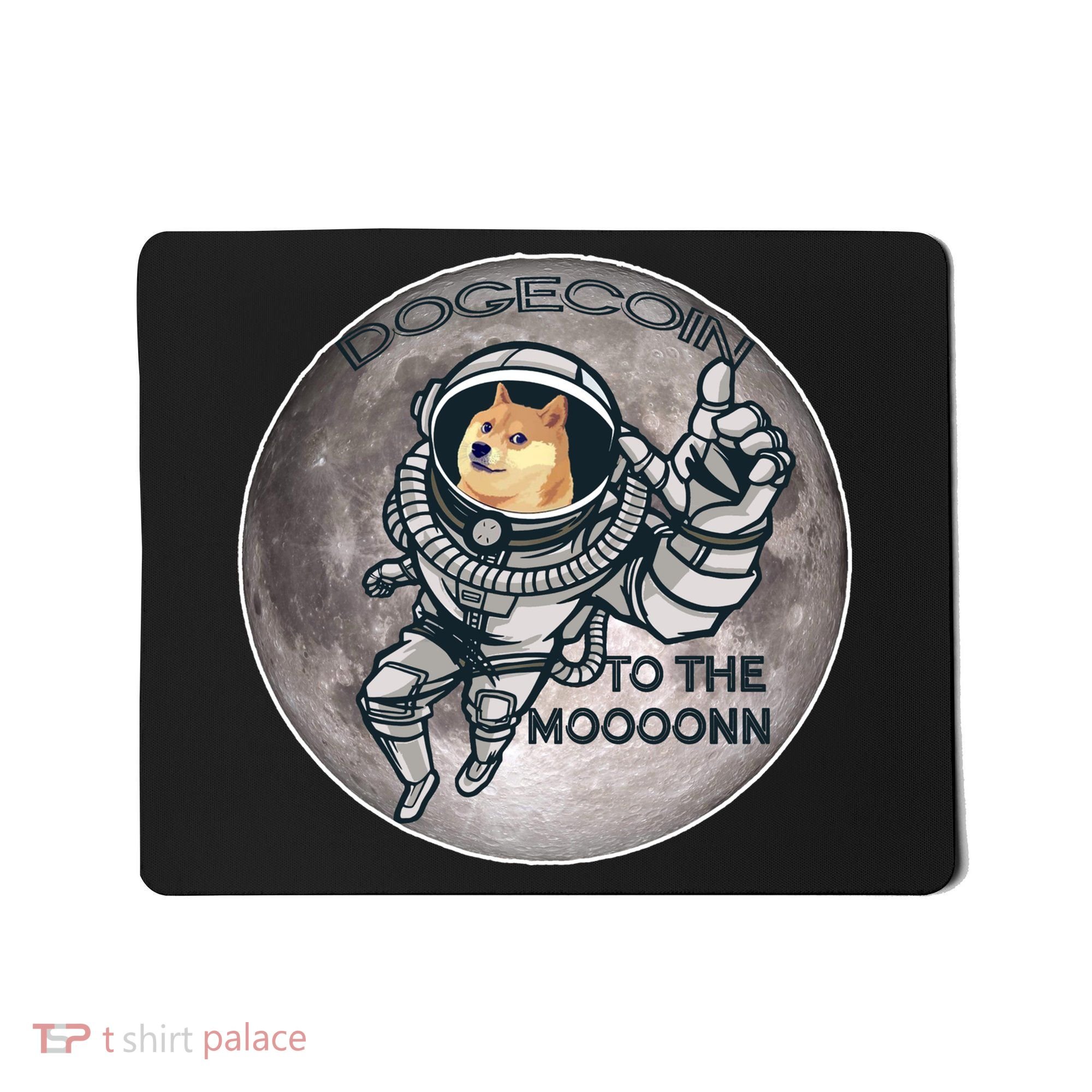 Dogecoin To the Moon Doge Mousepad