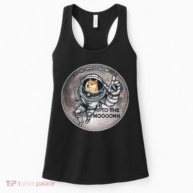 Dogecoin To the Moon Doge Women's Tank Top