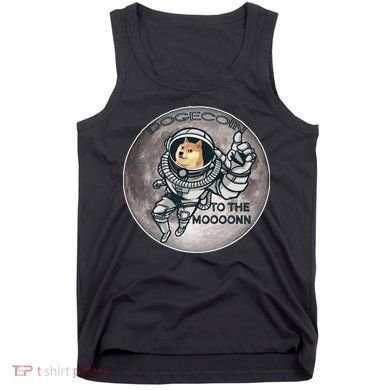 Dogecoin To the Moon Doge Tank Top