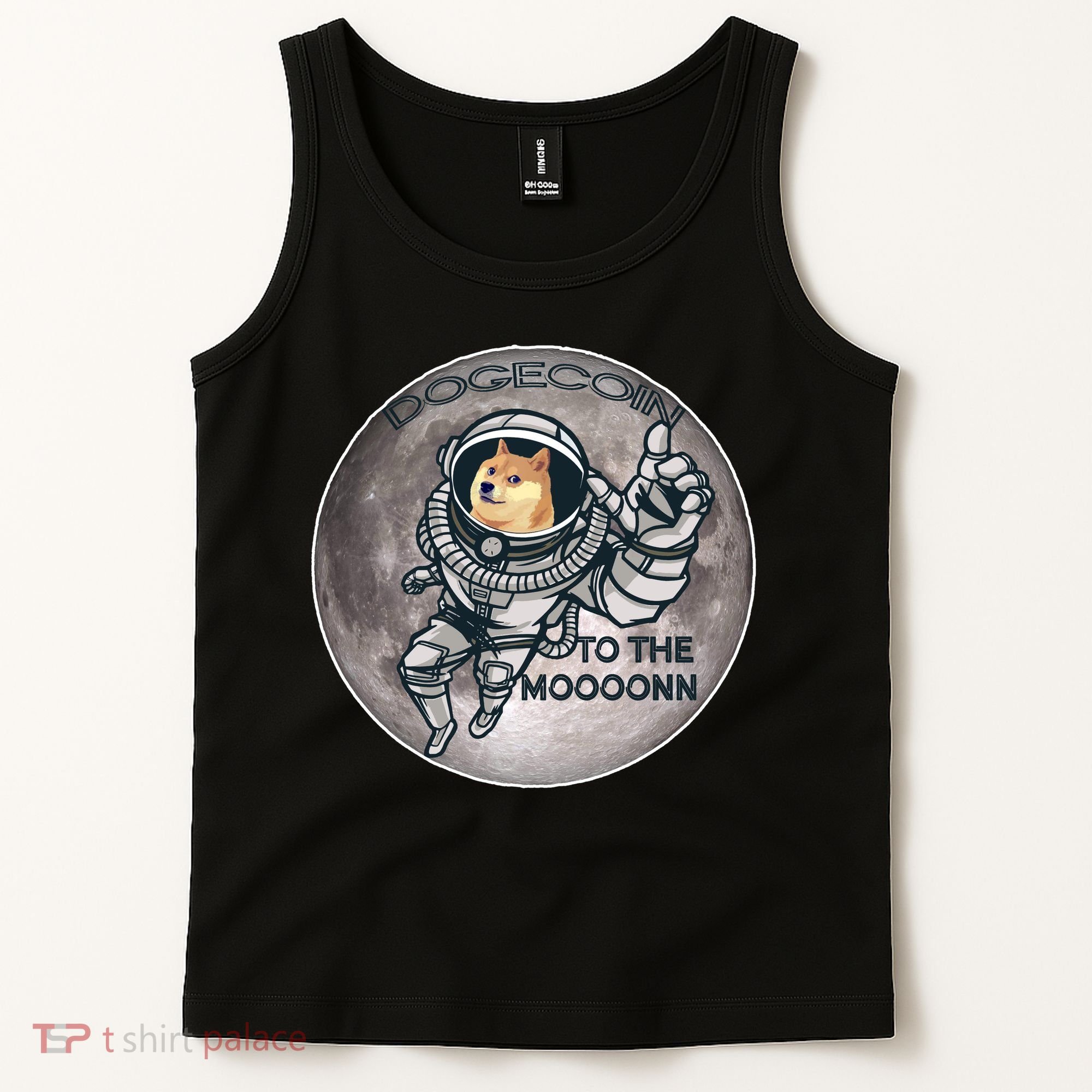 Dogecoin To the Moon Doge Tank Top
