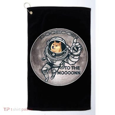 Dogecoin To the Moon Doge Golf Towel