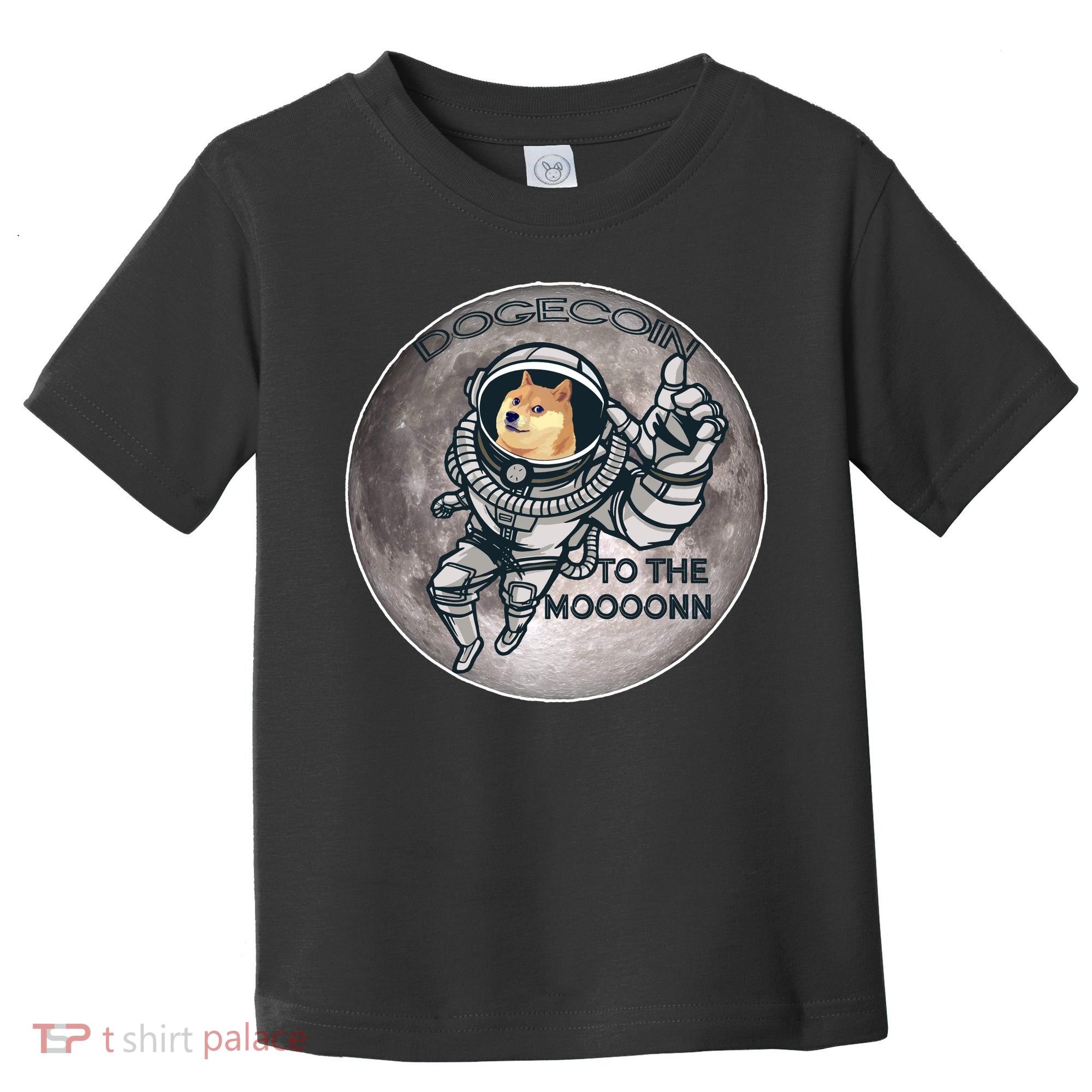 Dogecoin To the Moon Doge Toddler T-Shirt