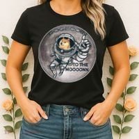 Dogecoin To the Moon Doge Women's T-Shirt thumb 2