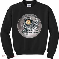 Dogecoin To the Moon Doge Kids Sweatshirt thumb 0