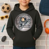 Dogecoin To the Moon Doge Kids Hoodie thumb 2