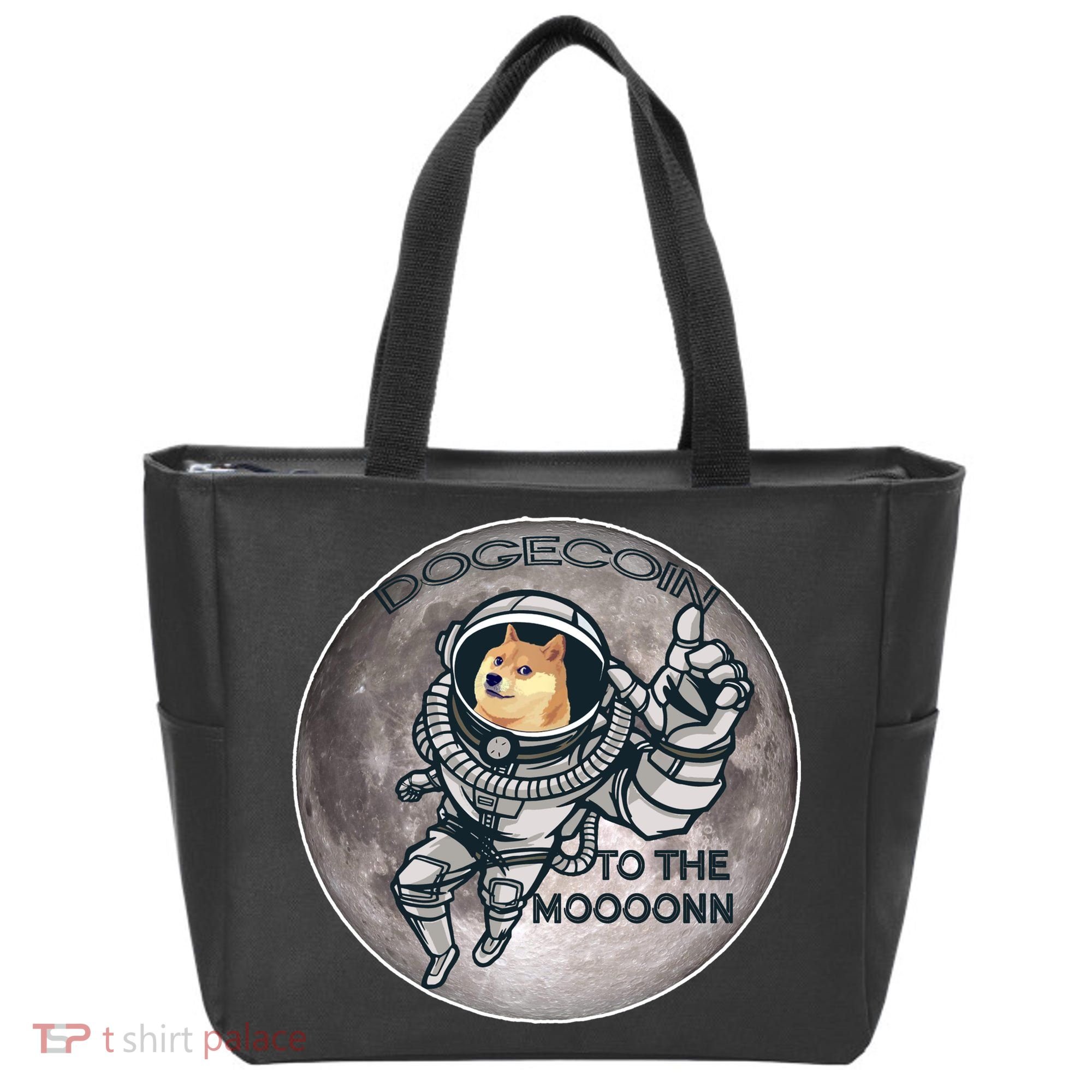 Dogecoin To the Moon Doge Tote Bag