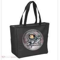 Dogecoin To the Moon Doge Tote Bag thumb 2