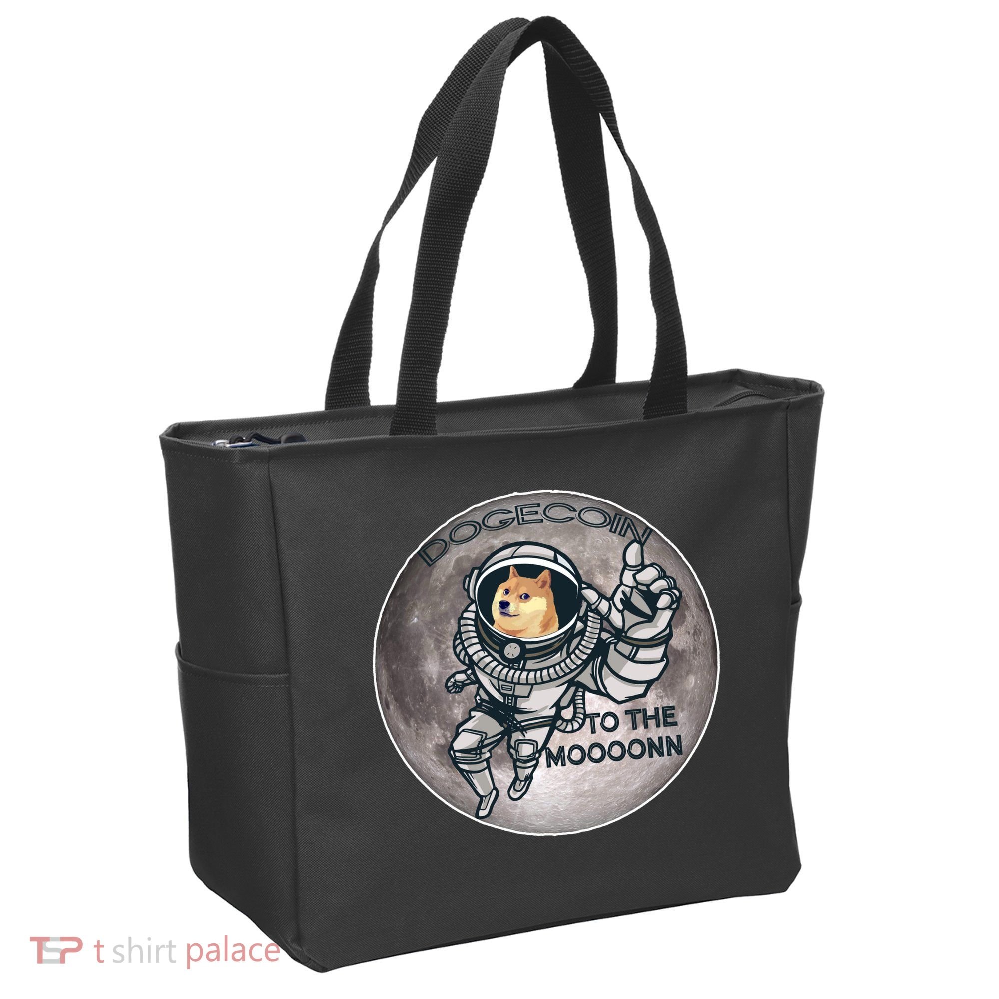 Dogecoin To the Moon Doge Tote Bag