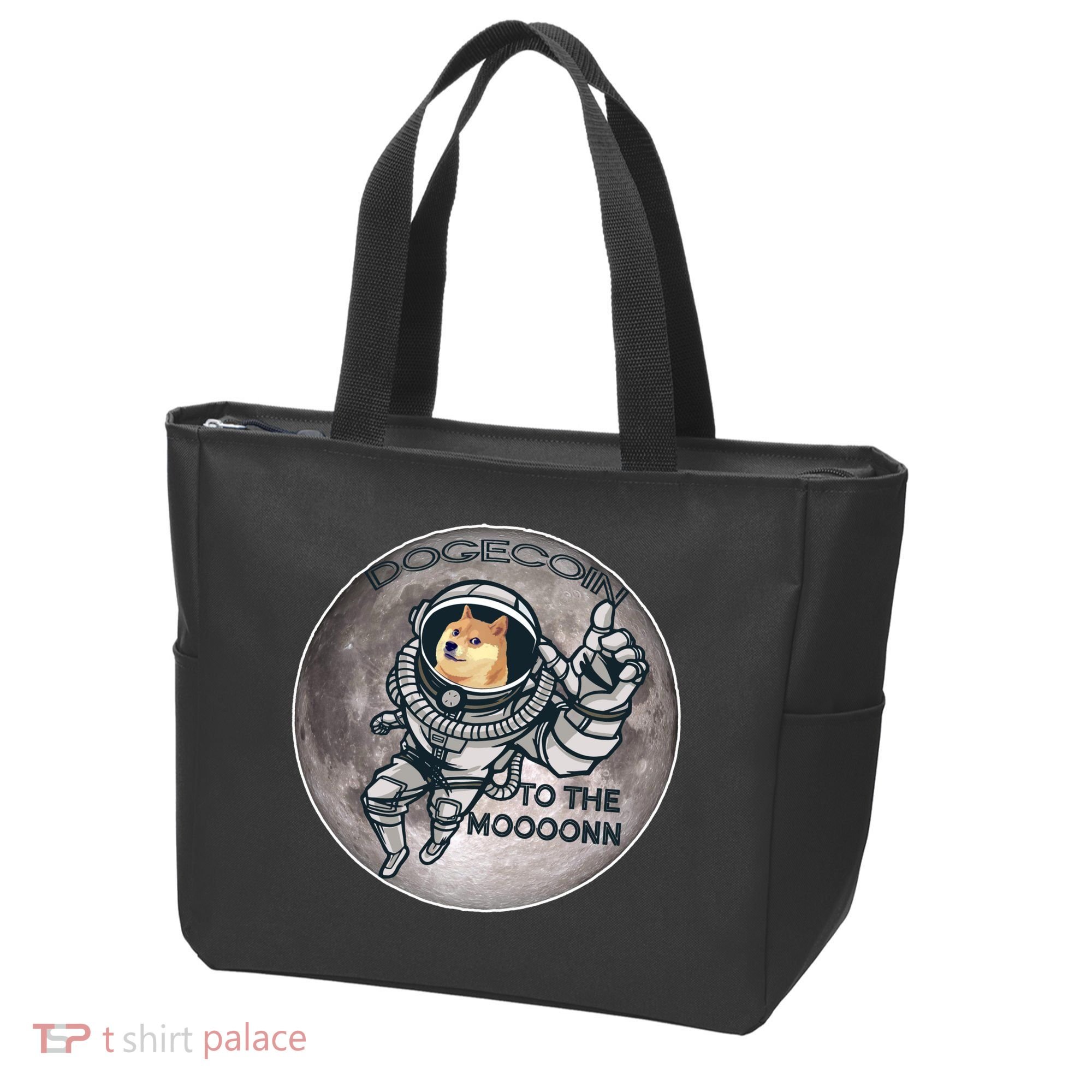 Dogecoin To the Moon Doge Tote Bag