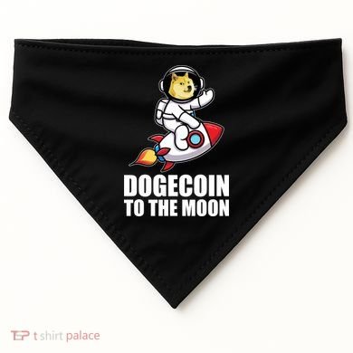 DogeCoin To The Moon Doge Crypto USA-Made Doggie Bandana