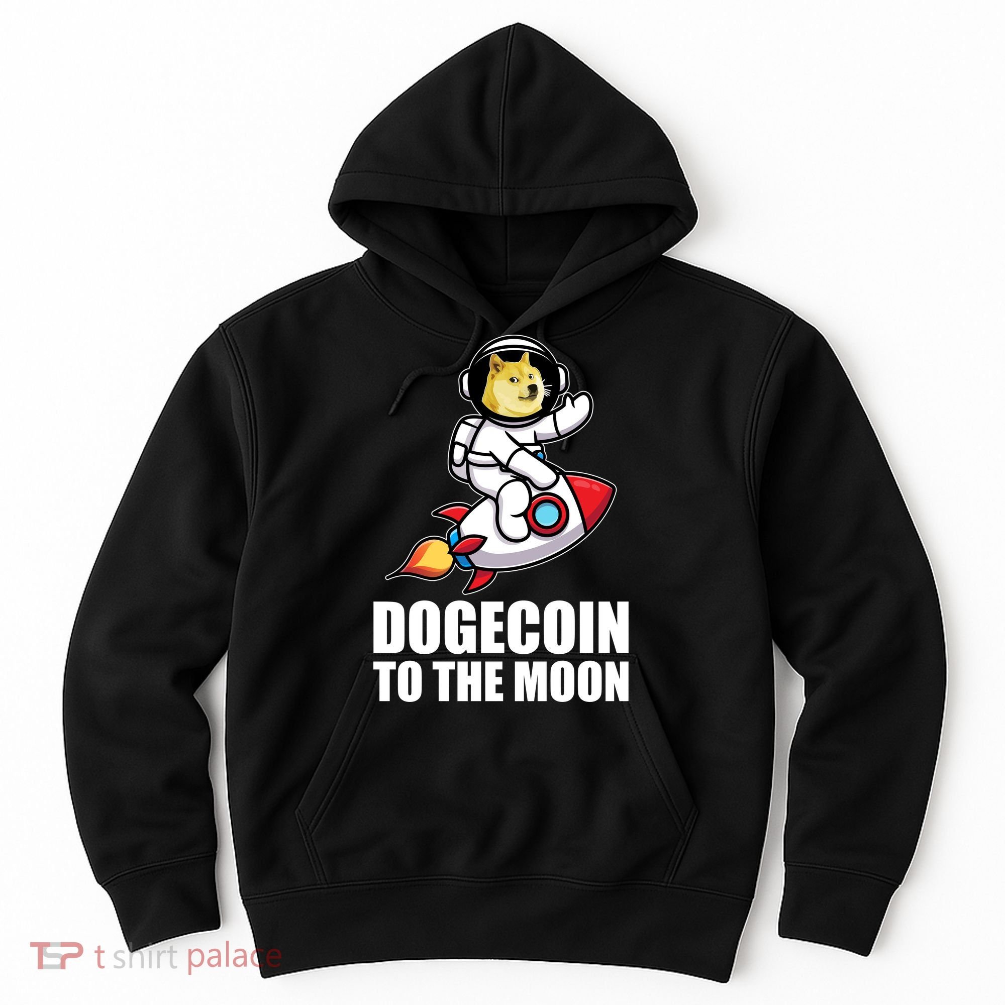DogeCoin To The Moon Doge Crypto Hoodie