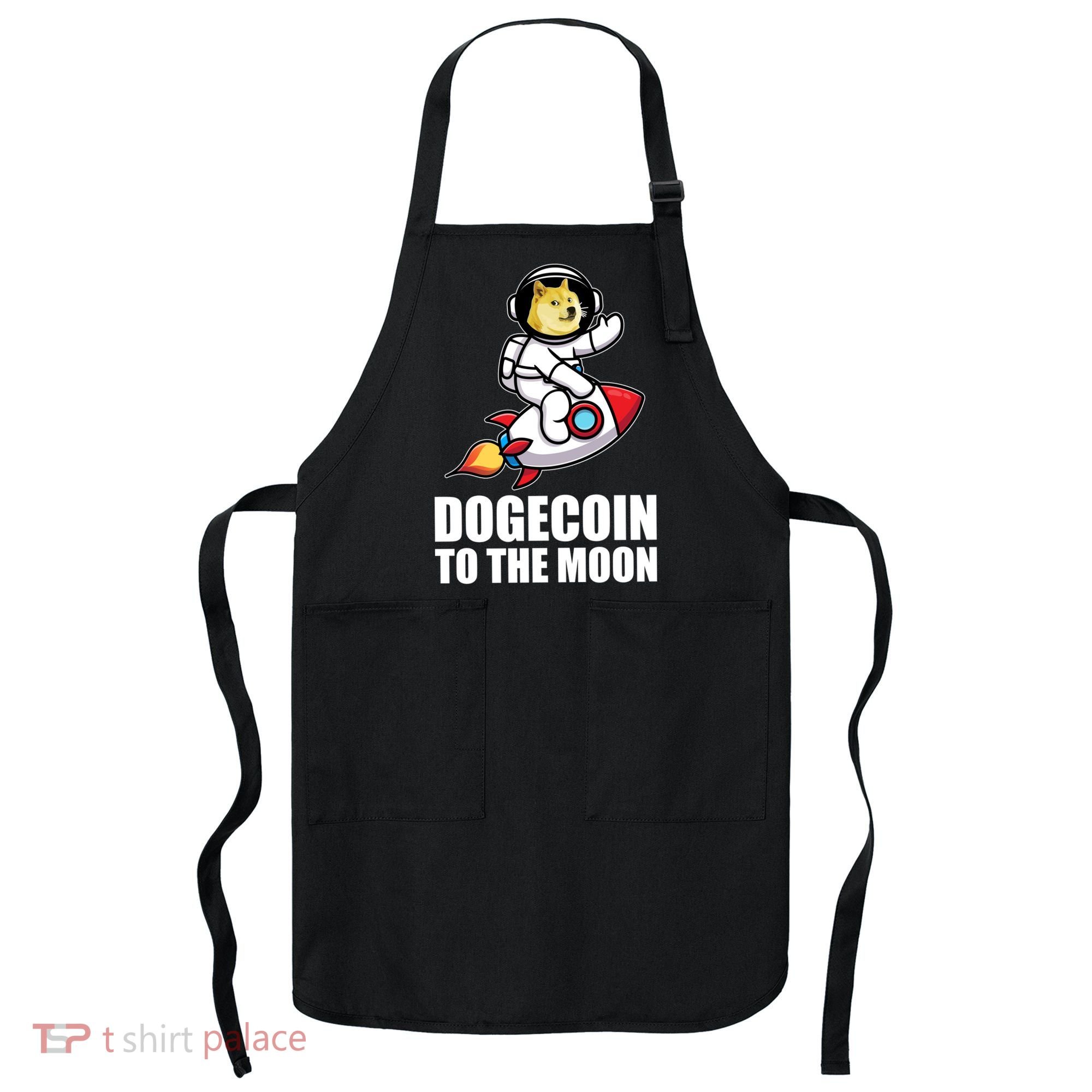 DogeCoin To The Moon Doge Crypto Apron