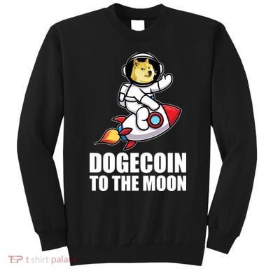 DogeCoin To The Moon Doge Crypto Sweatshirt