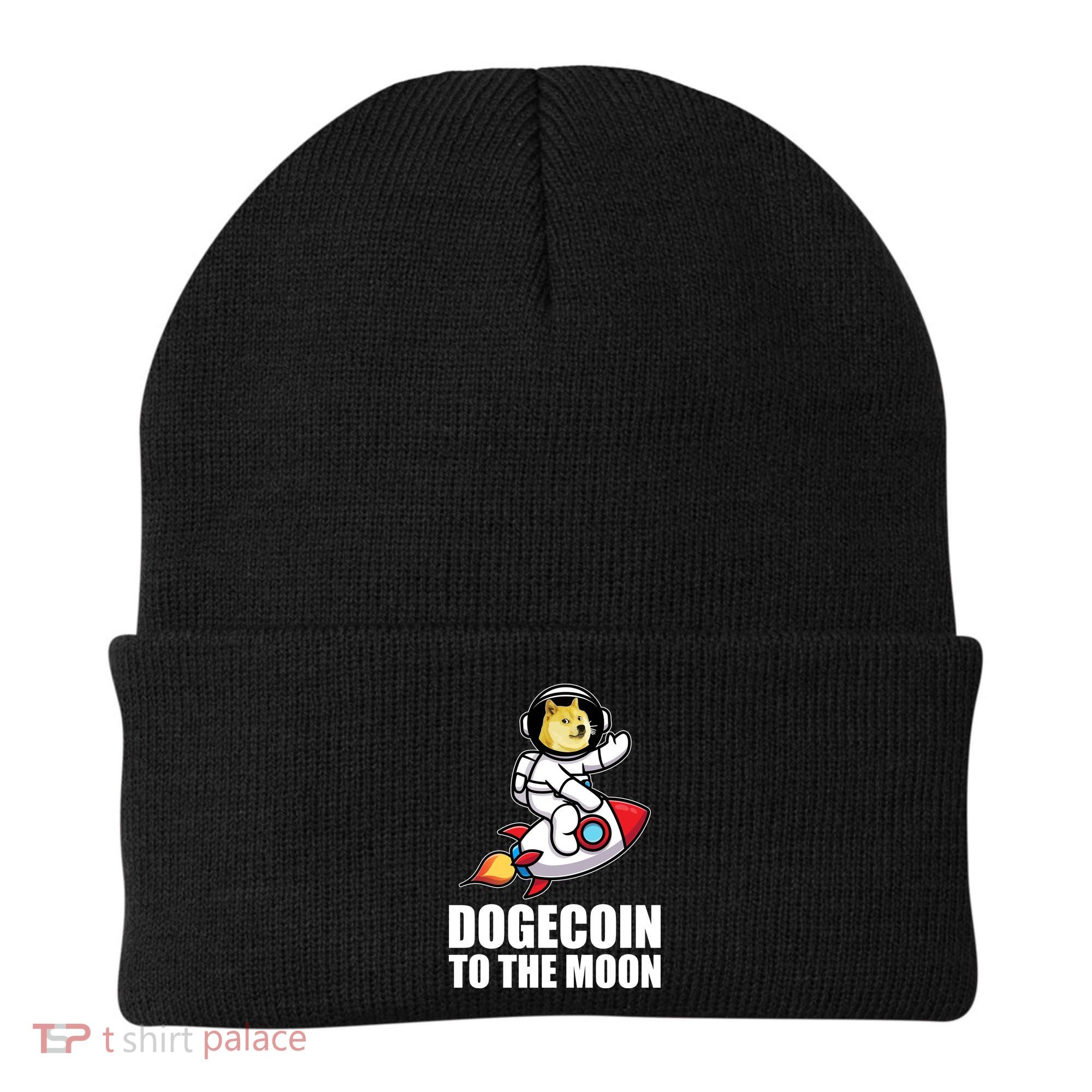 DogeCoin To The Moon Doge Crypto Beanie