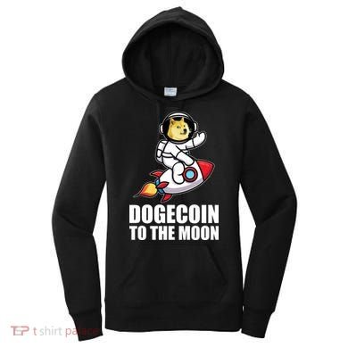 DogeCoin To The Moon Doge Crypto Women's Hoodie