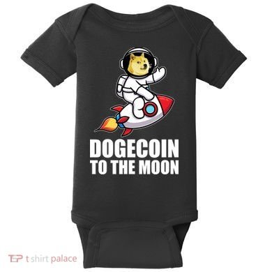 DogeCoin To The Moon Doge Crypto Baby Bodysuit