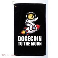 DogeCoin To The Moon Doge Crypto Golf Towel thumb 0