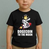 DogeCoin To The Moon Doge Crypto Toddler T-Shirt thumb 2