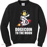 DogeCoin To The Moon Doge Crypto Kids Sweatshirt thumb 0