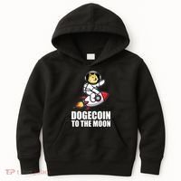 DogeCoin To The Moon Doge Crypto Kids Hoodie thumb 0